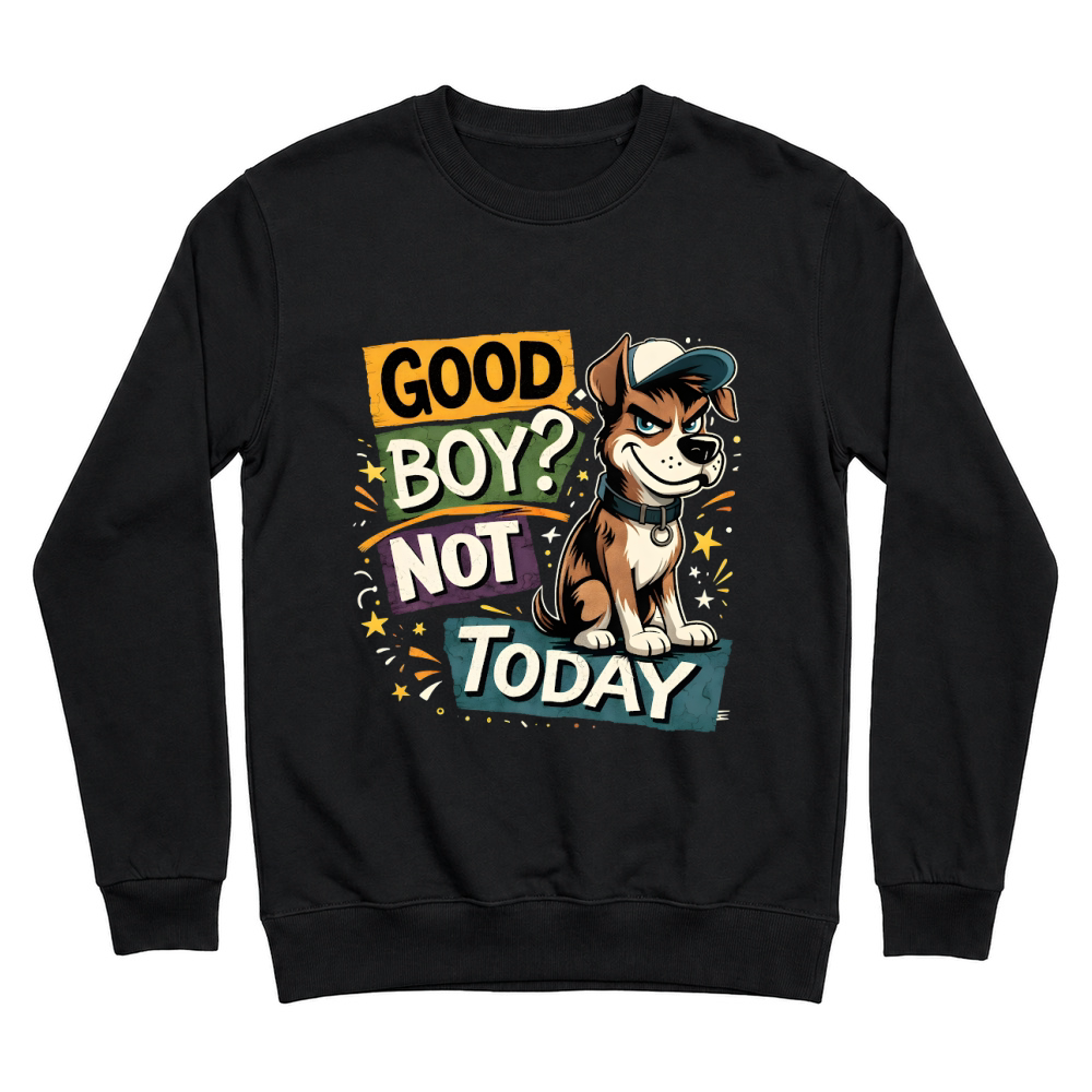 Product Funny Bad Dog Good Boy Not Today Unisex Sweatshirt