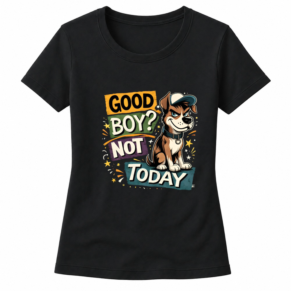 Product Funny Bad Dog Good Boy Not Today Women's T-shirts