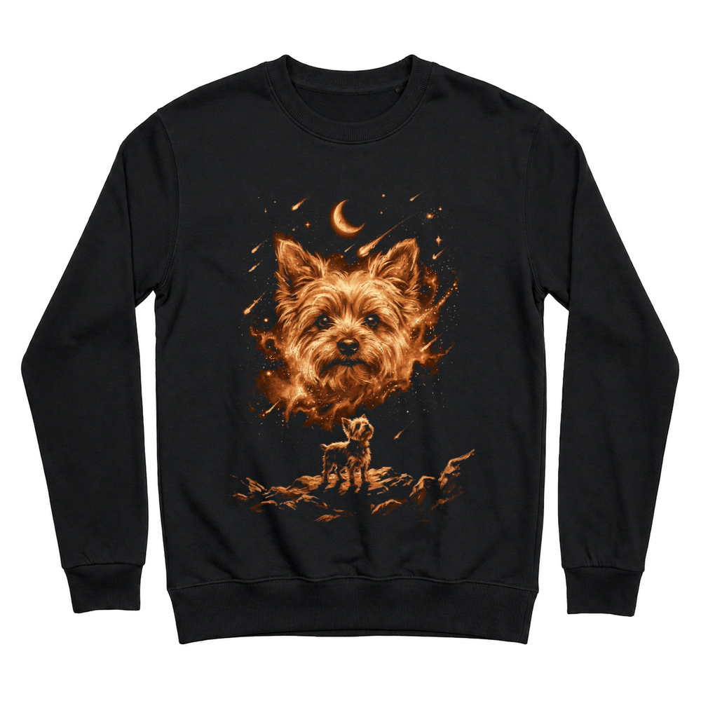 Product Dog Yorkshire Cosmic Moon Funny Dog Lover Unisex Sweatshirt