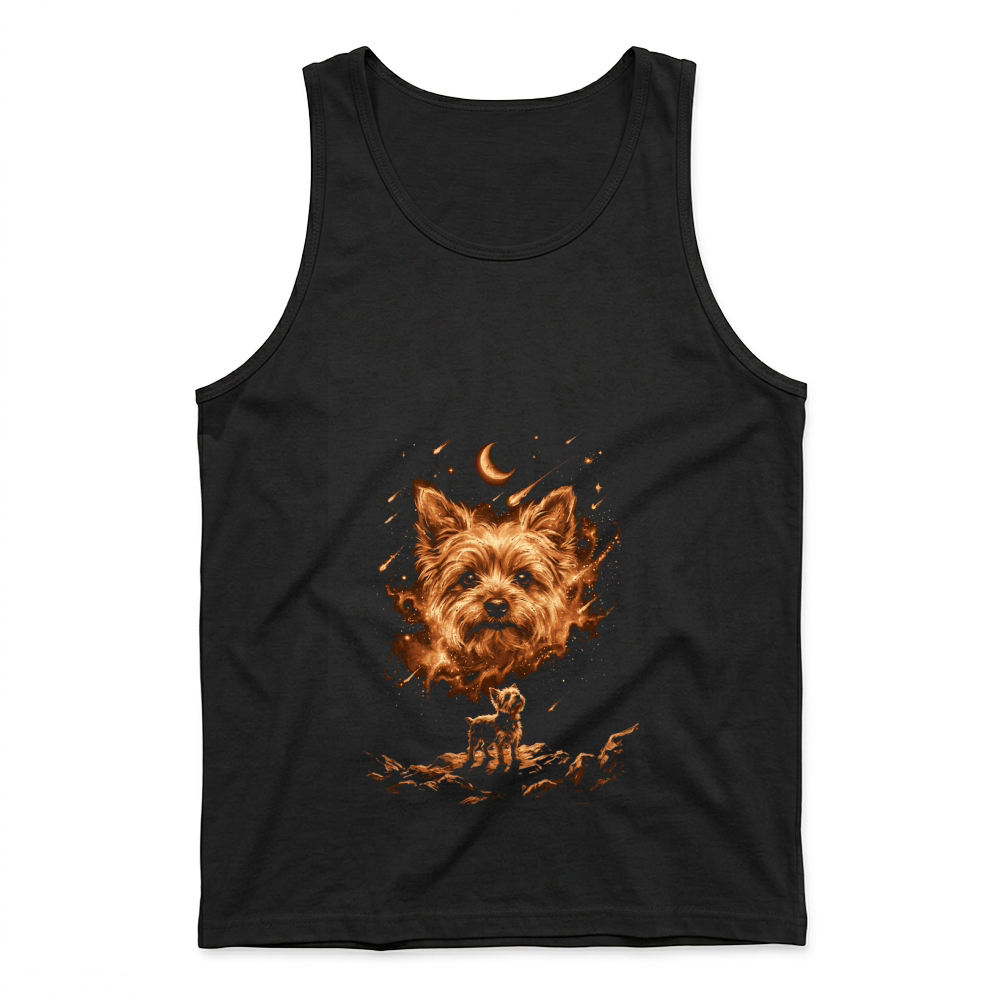 Product Dog Yorkshire Cosmic Moon Funny Dog Lover Tank Top