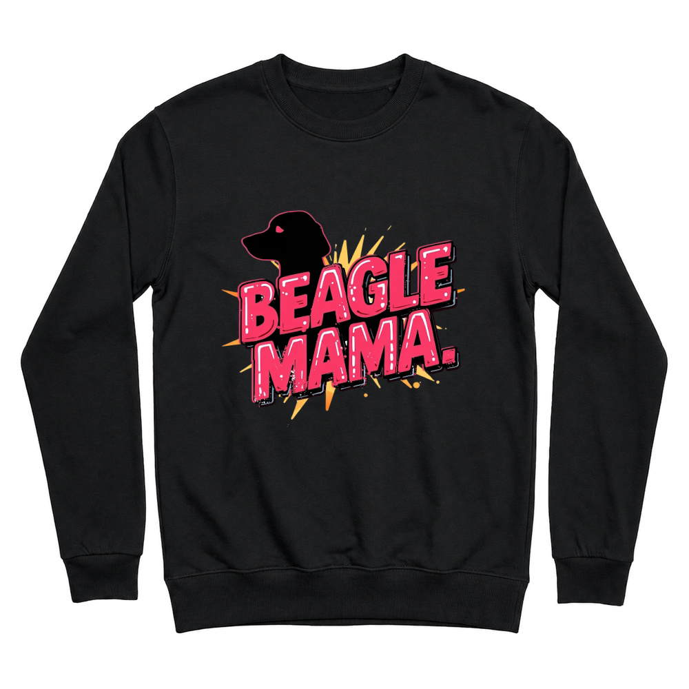 Product Beagle Mama Retro Dog Mom Unisex Sweatshirt