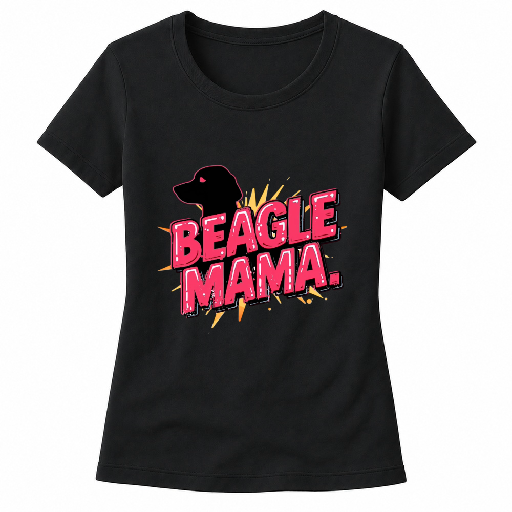 Product Beagle Mama Retro Dog Mom Women's T-shirts