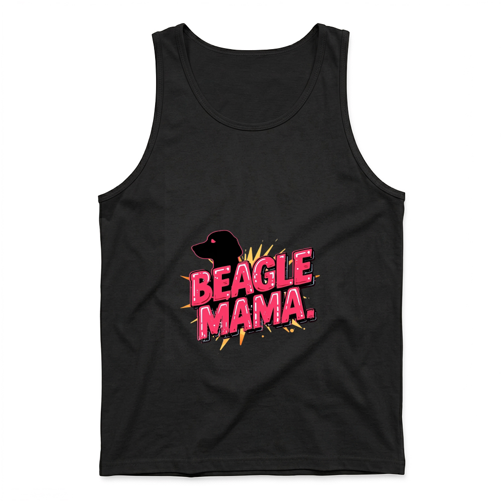 Product Beagle Mama Retro Dog Mom Tank Top