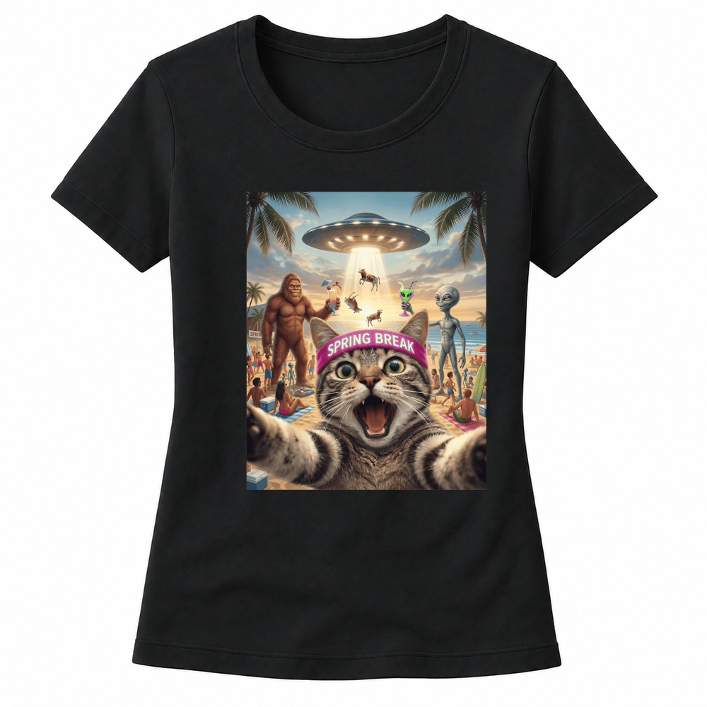 Product Spring Break Cat Alien Bigfoot Women's T-shirts