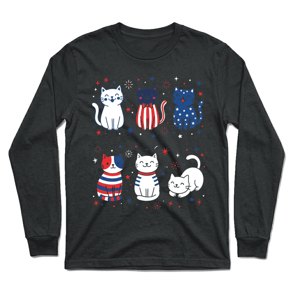 Product Patriotic Cat Stars Stripes American Unisex Longsleeve