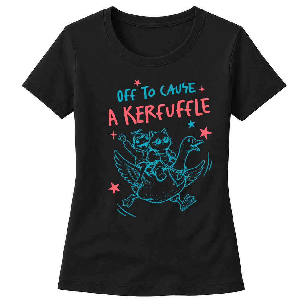 Product Off to cause a kerfuffle Sarcastic Funny Cat Women's T-shirts