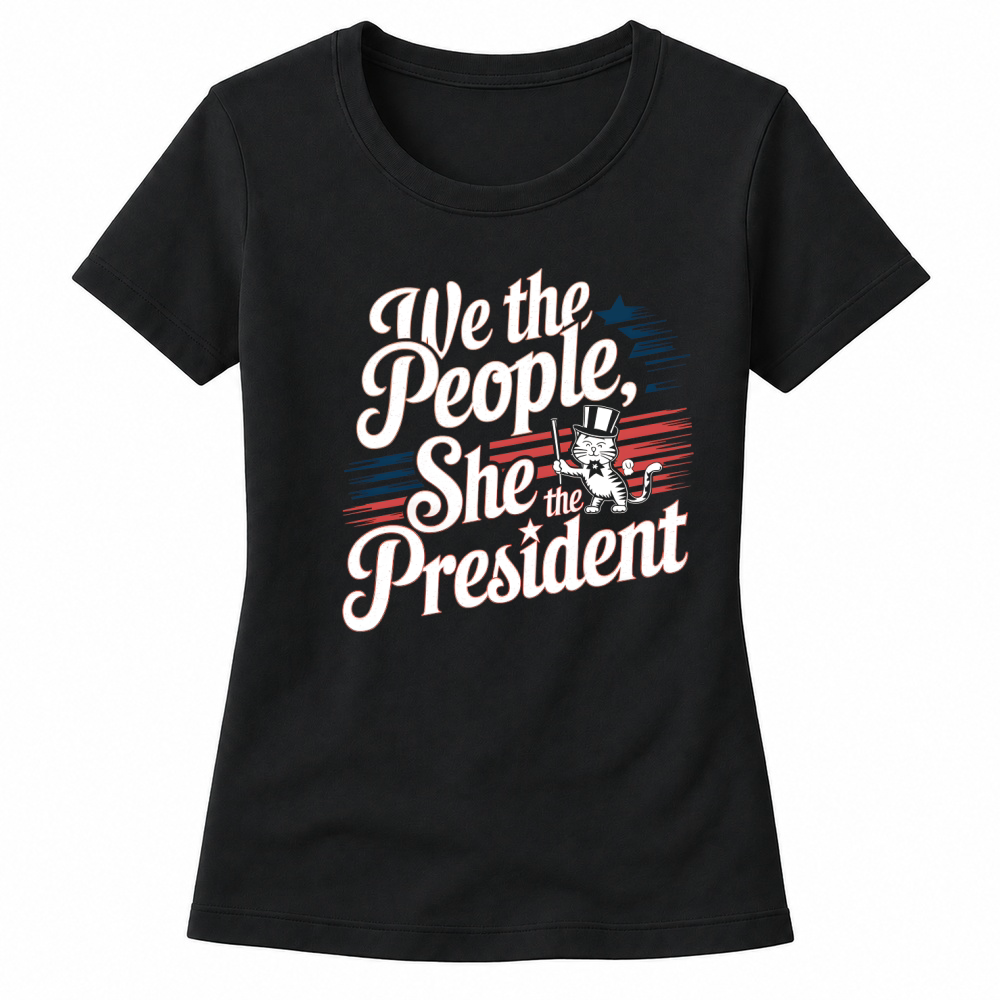 Product President Patriotic Cat She People Women's T-shirts