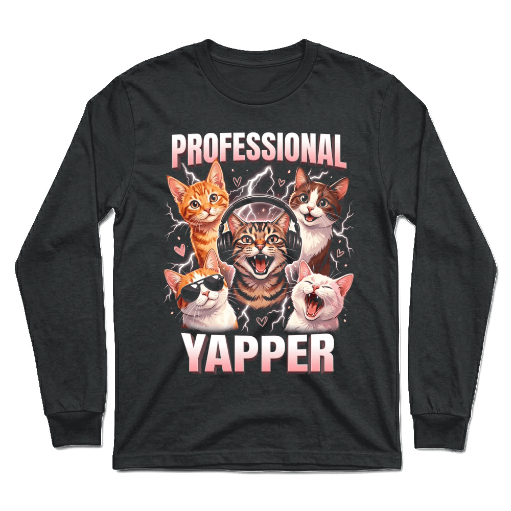 Product Professional Yapper Cat Headphones Sunglasses Unisex Longsleeve