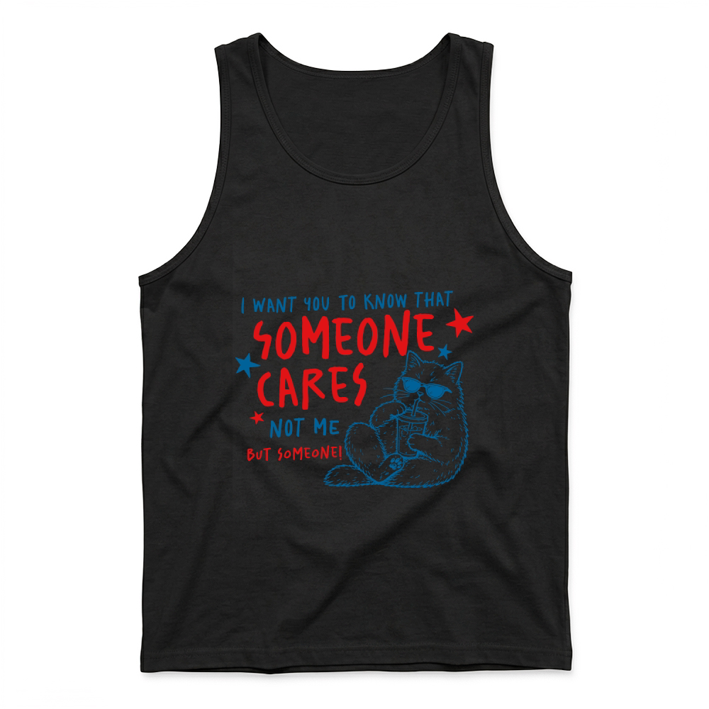 Product Someone cares Sarcastic Funny Cat Tank Top