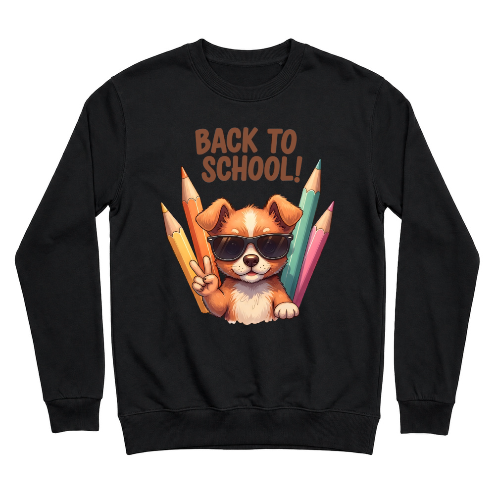 Product Back to School Dog Cool Vibes Unisex Sweatshirt