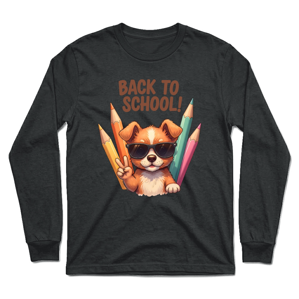 Product Back to School Dog Cool Vibes Unisex Longsleeve