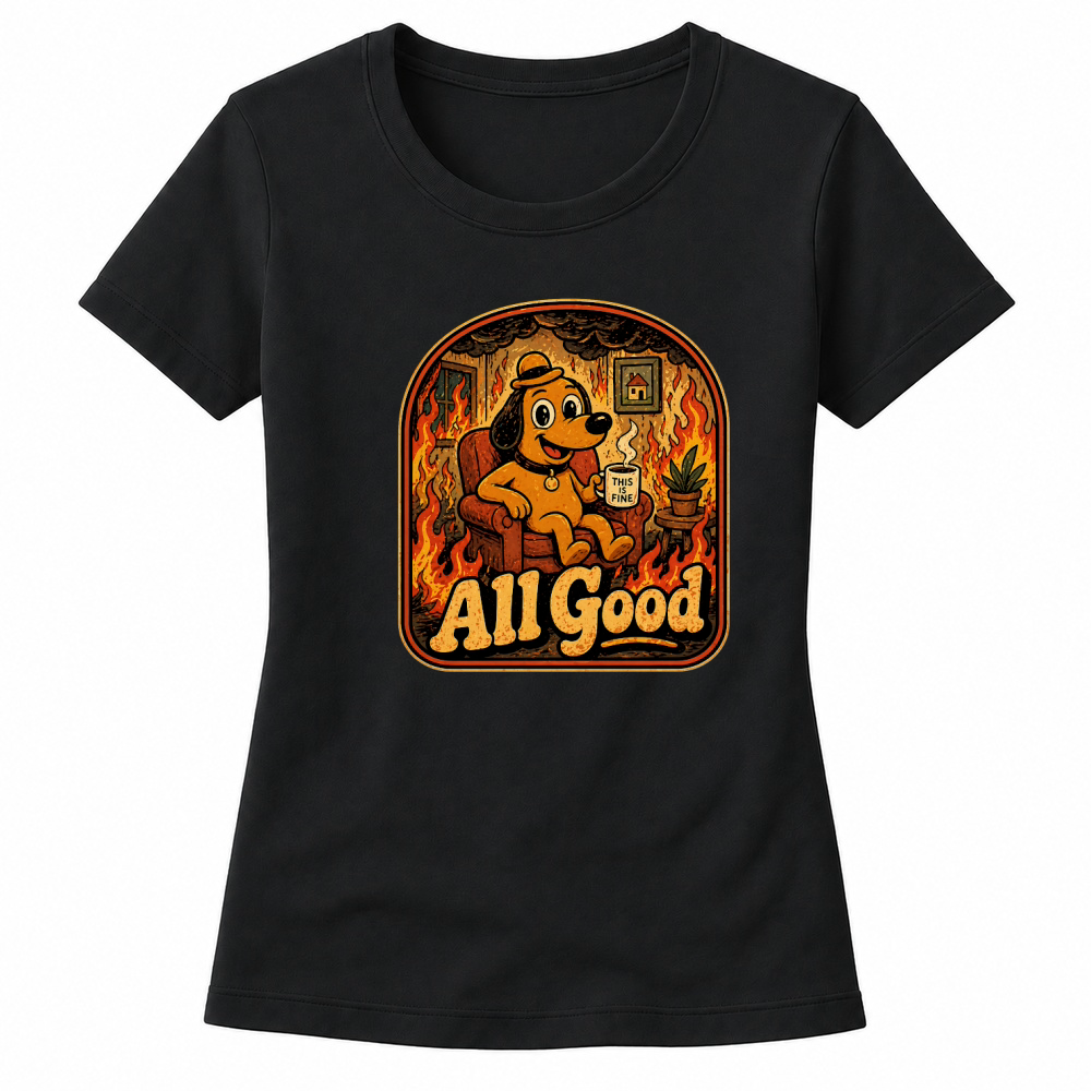 Product All Good Dog Lover Positive Quote Women's T-shirts