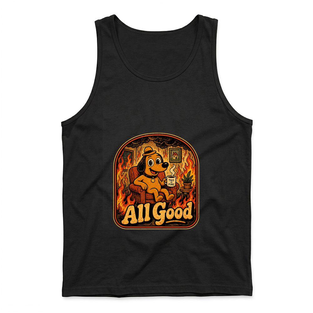 Product All Good Dog Lover Positive Quote Tank Top