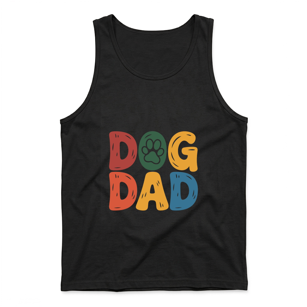 Product Cute Dog Dad Colorful Tank Top