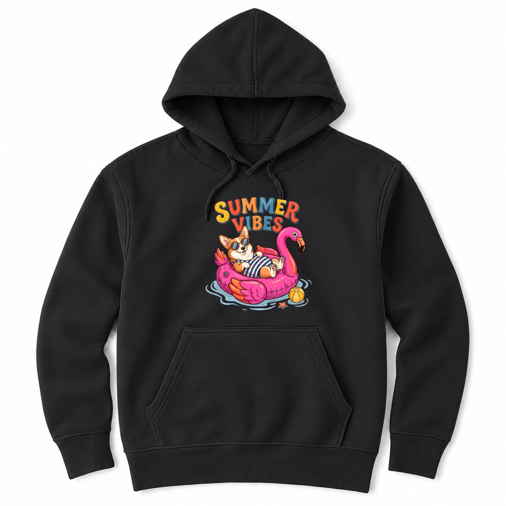 Product Cute Corgi Summer Vibes Dog Unisex Hoodie