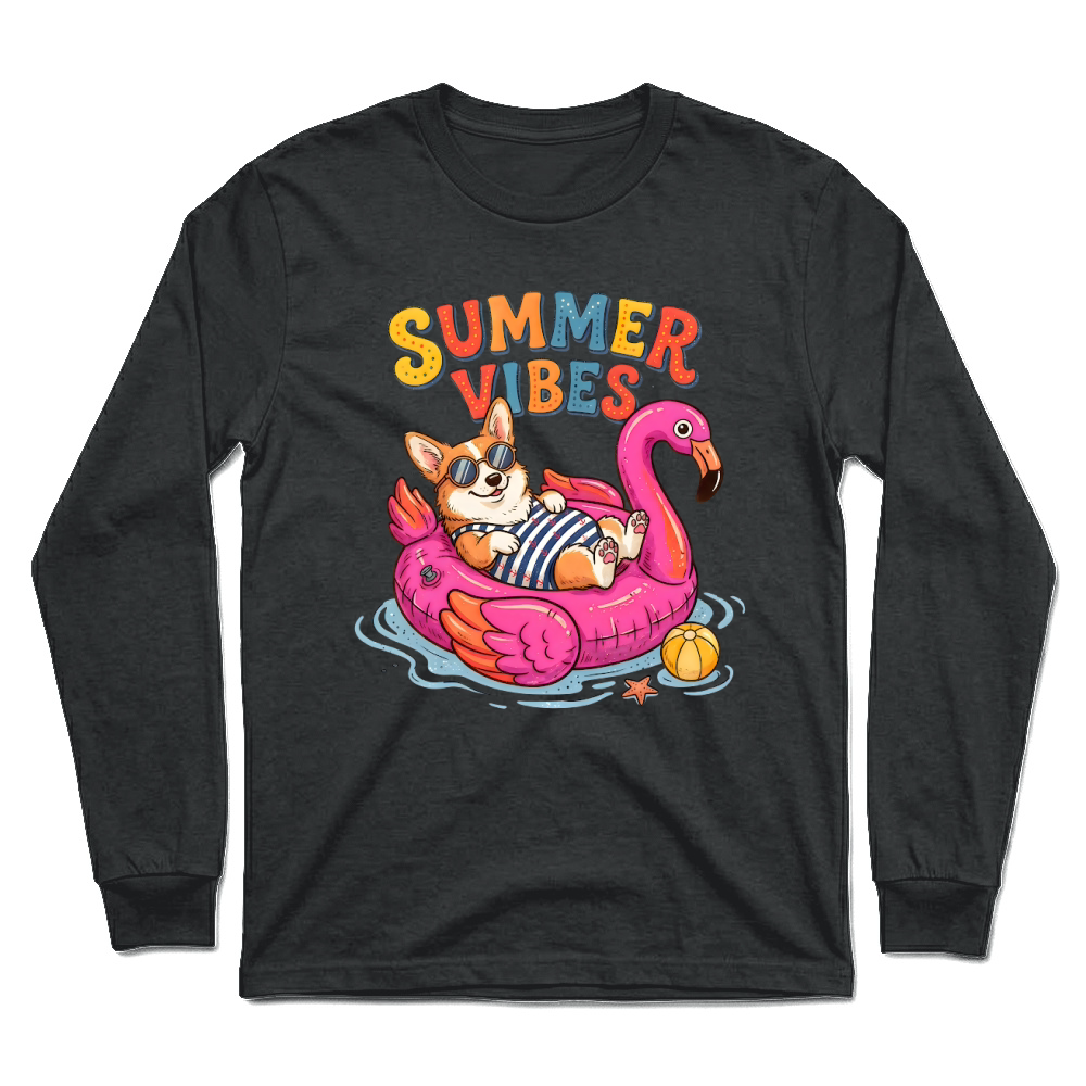 Product Cute Corgi Summer Vibes Dog Unisex Longsleeve
