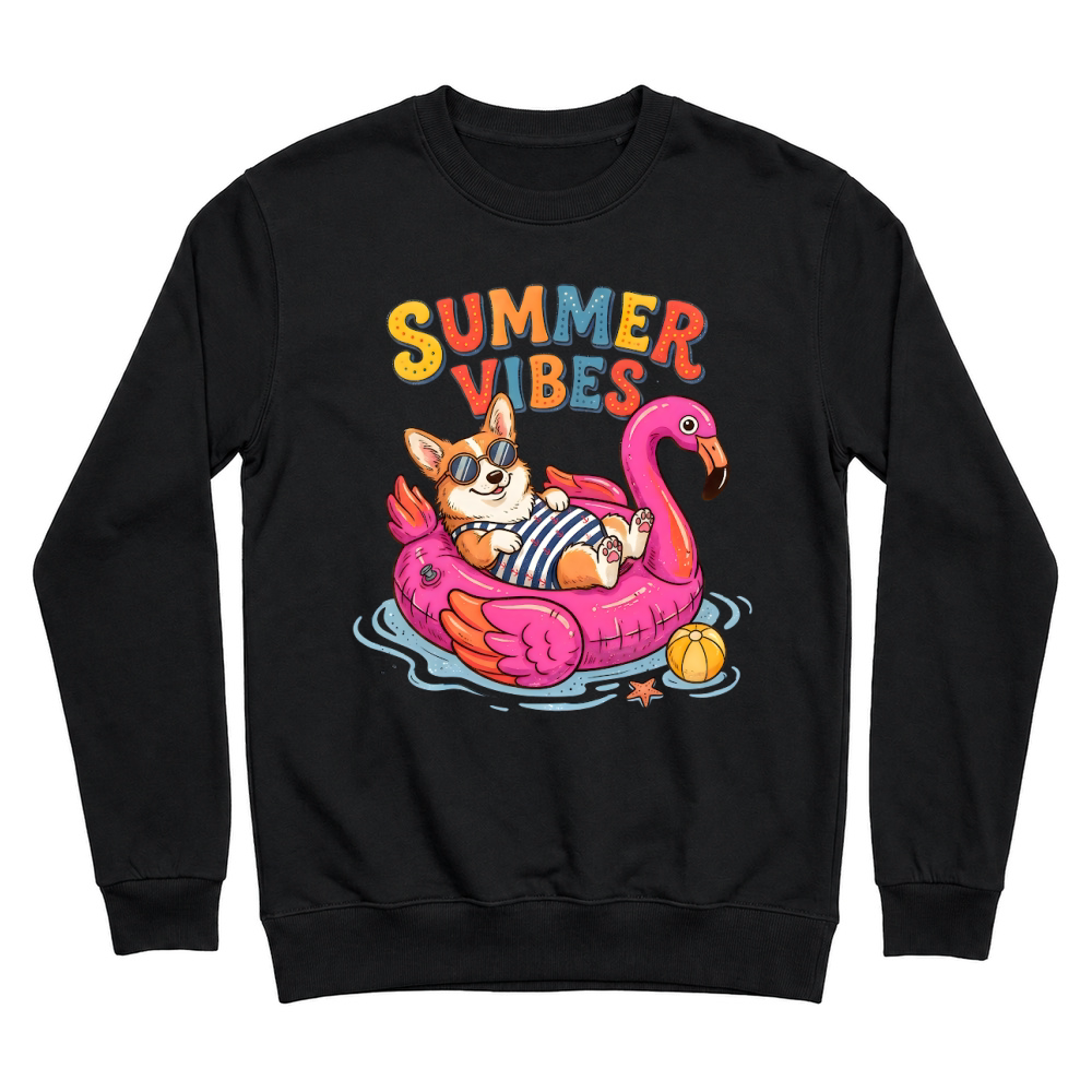 Product Cute Corgi Summer Vibes Dog Unisex Sweatshirt