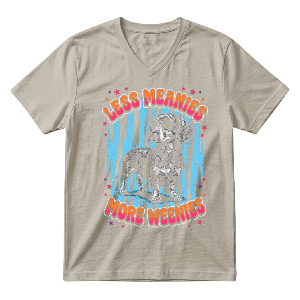 Product Dachshund Dog Weenie Funny Sunglass V-Neck T-shirt