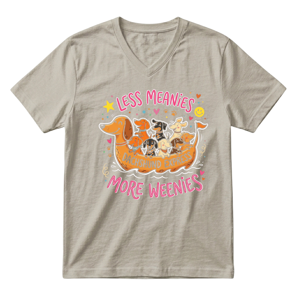 Product Dachshund Weiner Dogs Cute V-Neck T-shirt