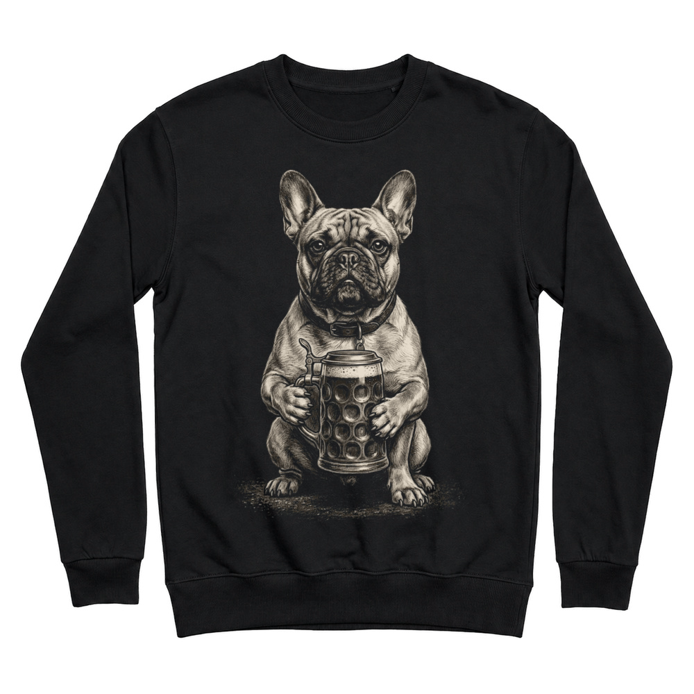 Product Dog Frenchie Beer Oktoberfest Bulldog Unisex Sweatshirt