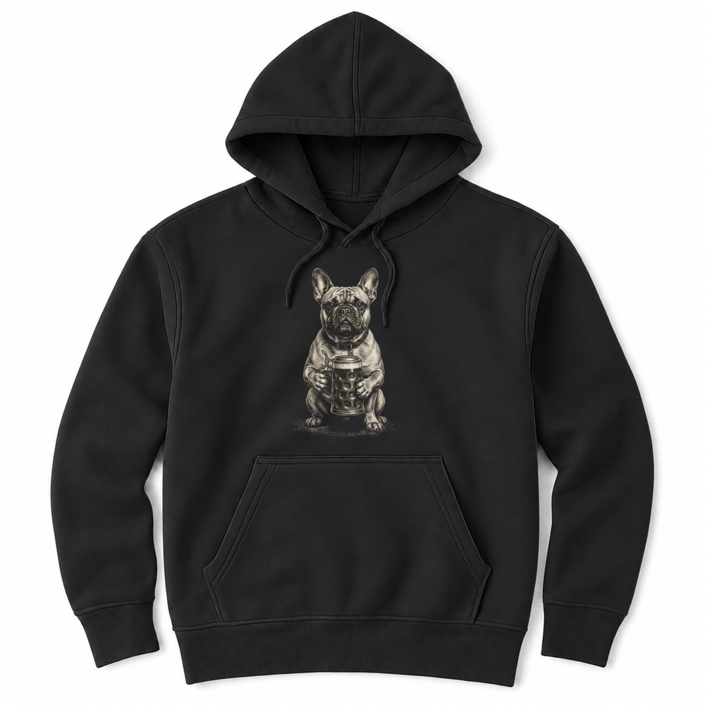 Product Dog Frenchie Beer Oktoberfest Bulldog Unisex Hoodie