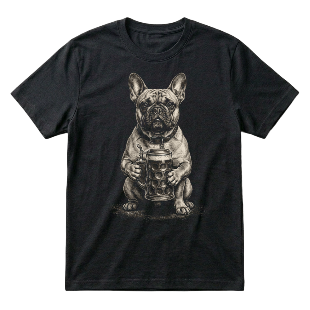 Product Dog Frenchie Beer Oktoberfest Bulldog T-Shirt