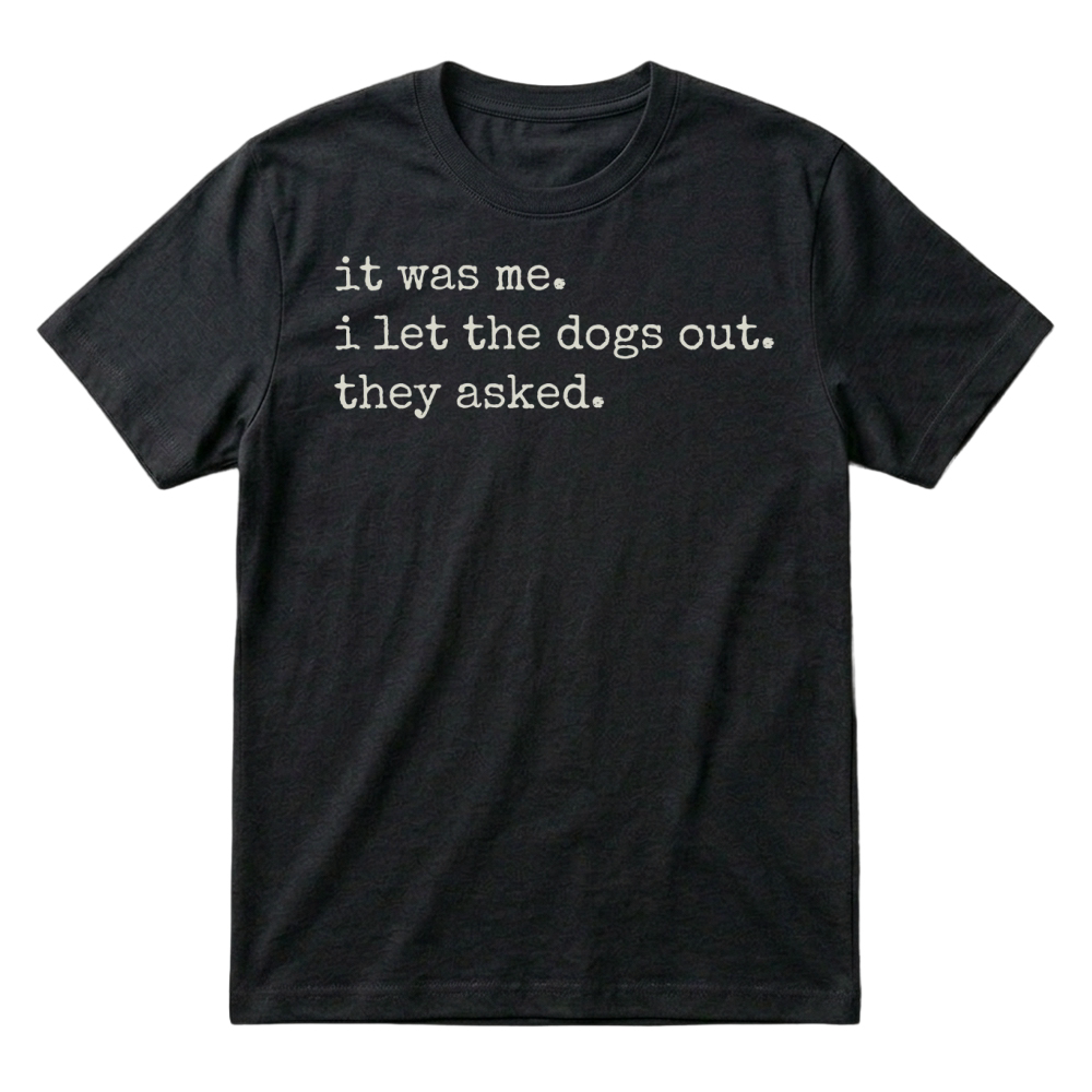 Product Dogs Humor Joke Sarcastic Lettering T-Shirt