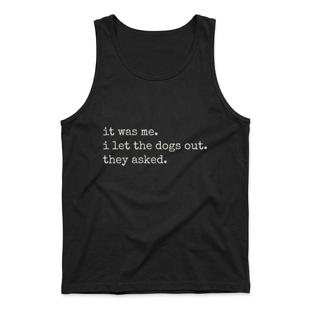 Product Dogs Humor Joke Sarcastic Lettering Tank Top