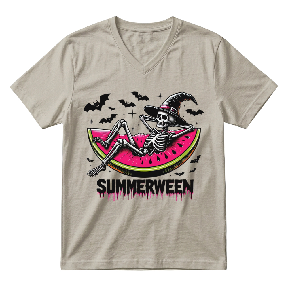 Product Summerween Skeleton Summerween V-Neck T-shirt