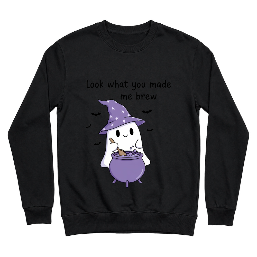 Product Spooky Halloween Retro Look What You Made Me Unisex Sweatshirt