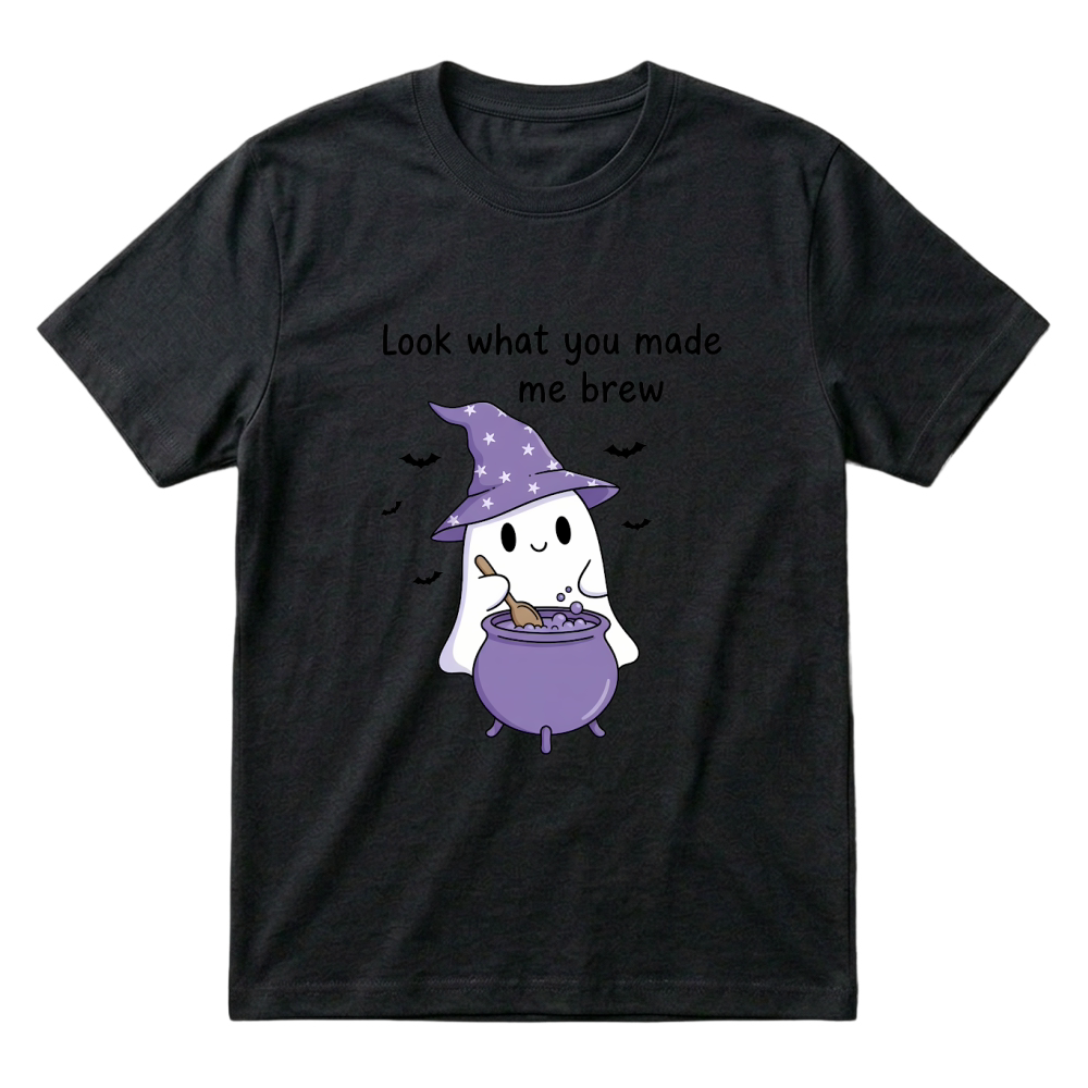 Product Spooky Halloween Retro Look What You Made Me T-Shirt