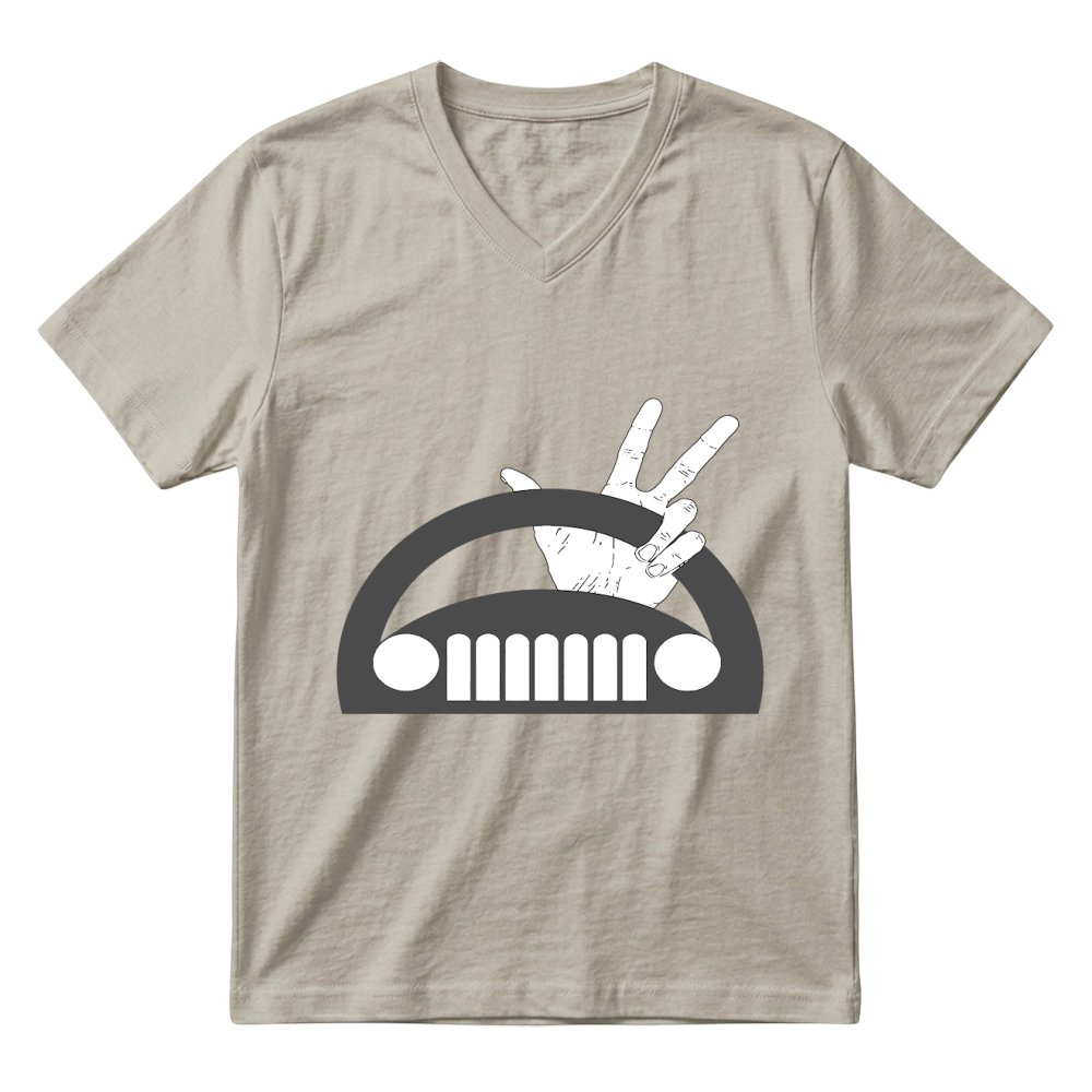 Product The Jeep Wave You Get It or You Don t Distressed j Mug V-Neck T-shirt