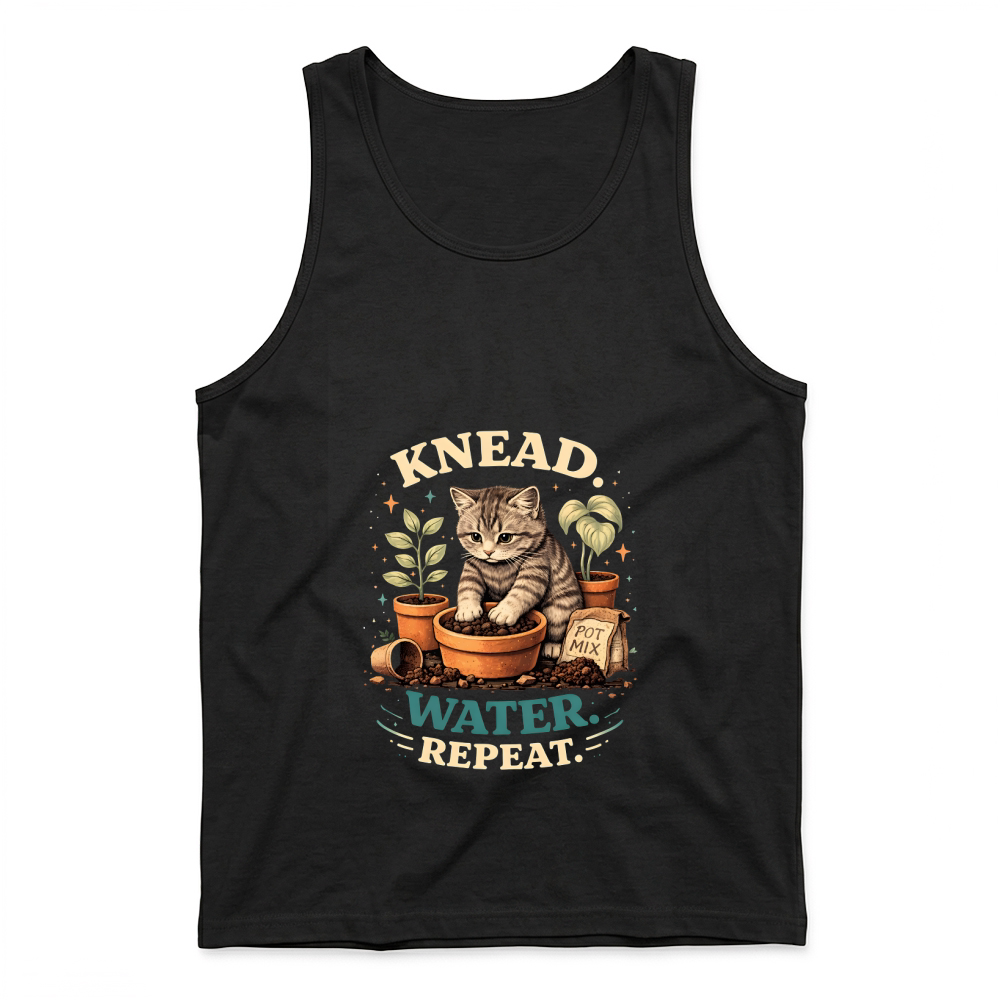 Product Kitten Cat Knead Water Repeat Plant Tank Top