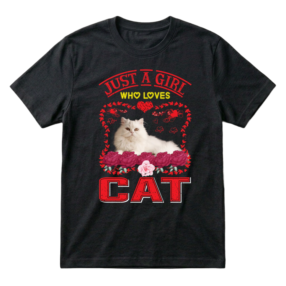 Product Just a Girl Who Loves Cat T-Shirt