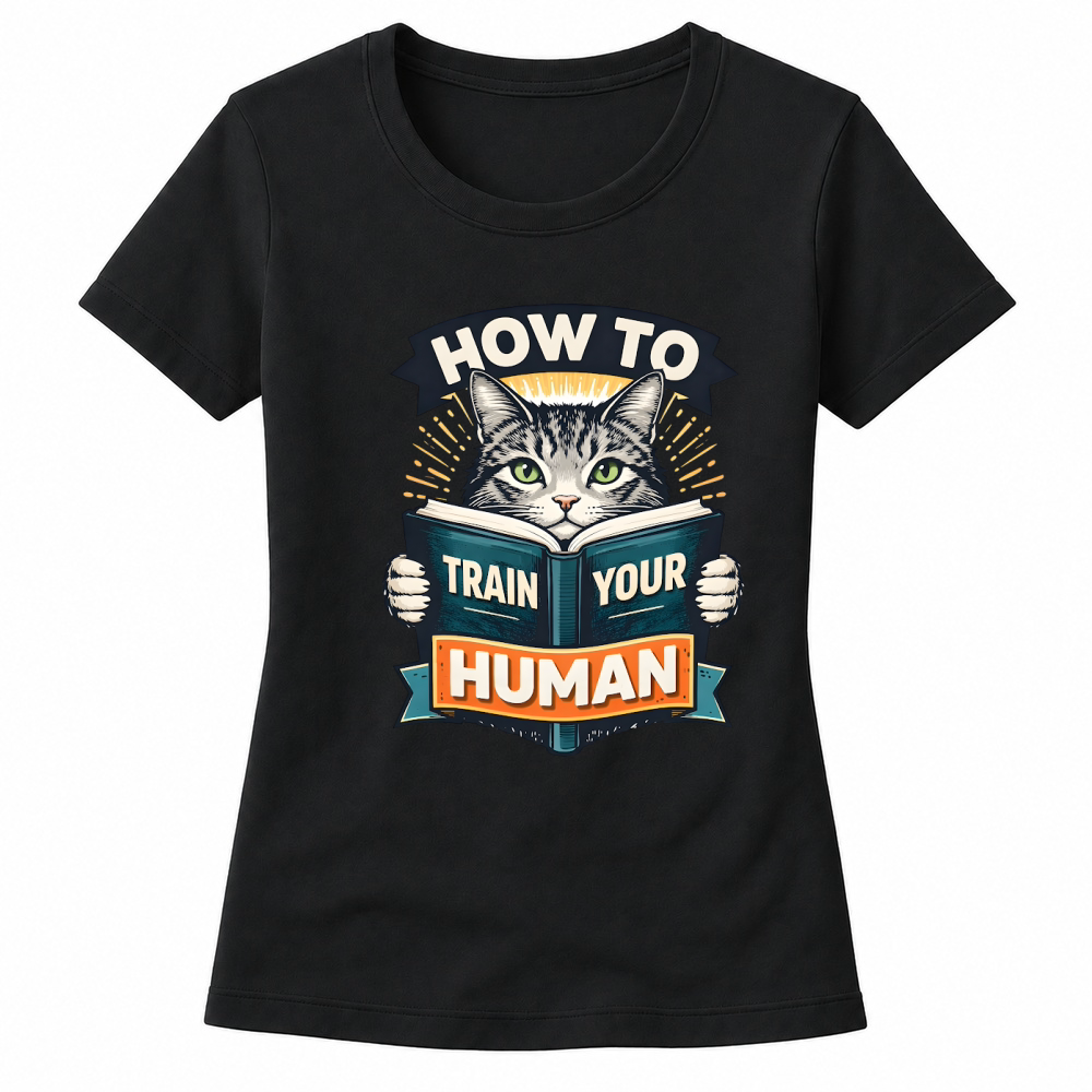Product How to Train Your Human Cat Women's T-shirts