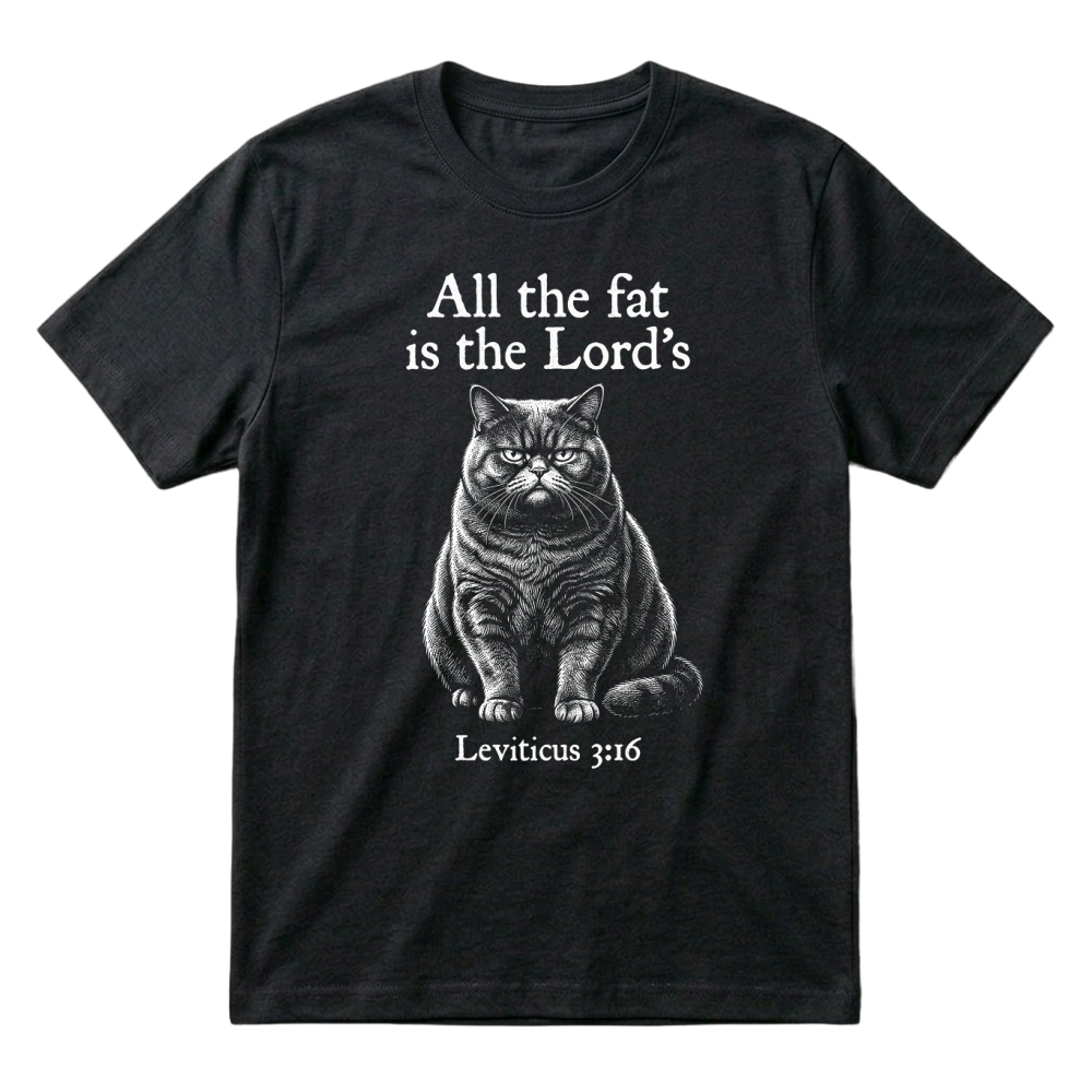 Product Fat Lords Leviticus Cat Christian T-Shirt