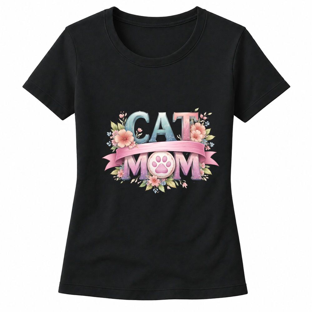 Product Floral Cat Mom Mothers Day Women's T-shirts
