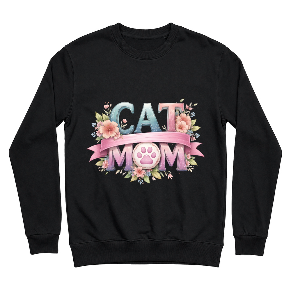 Product Floral Cat Mom Mothers Day Unisex Sweatshirt