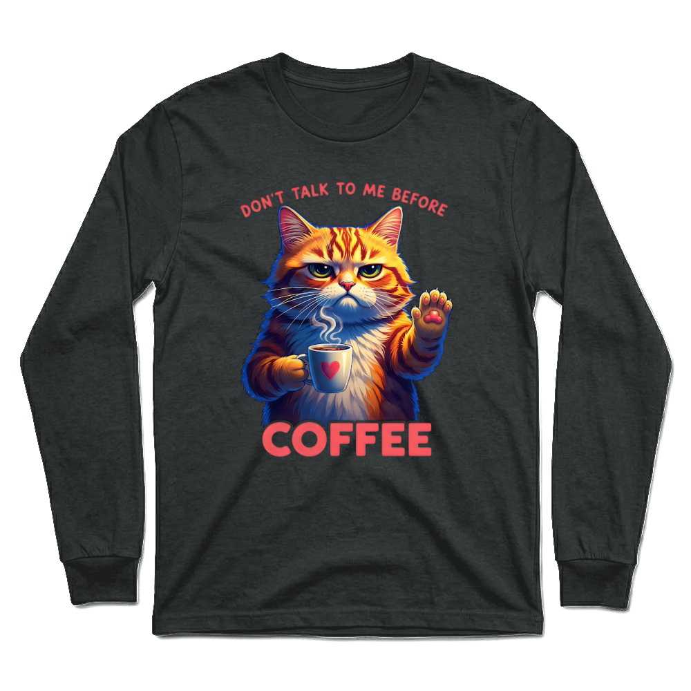 Product Funny Cat Coffee Unisex Longsleeve