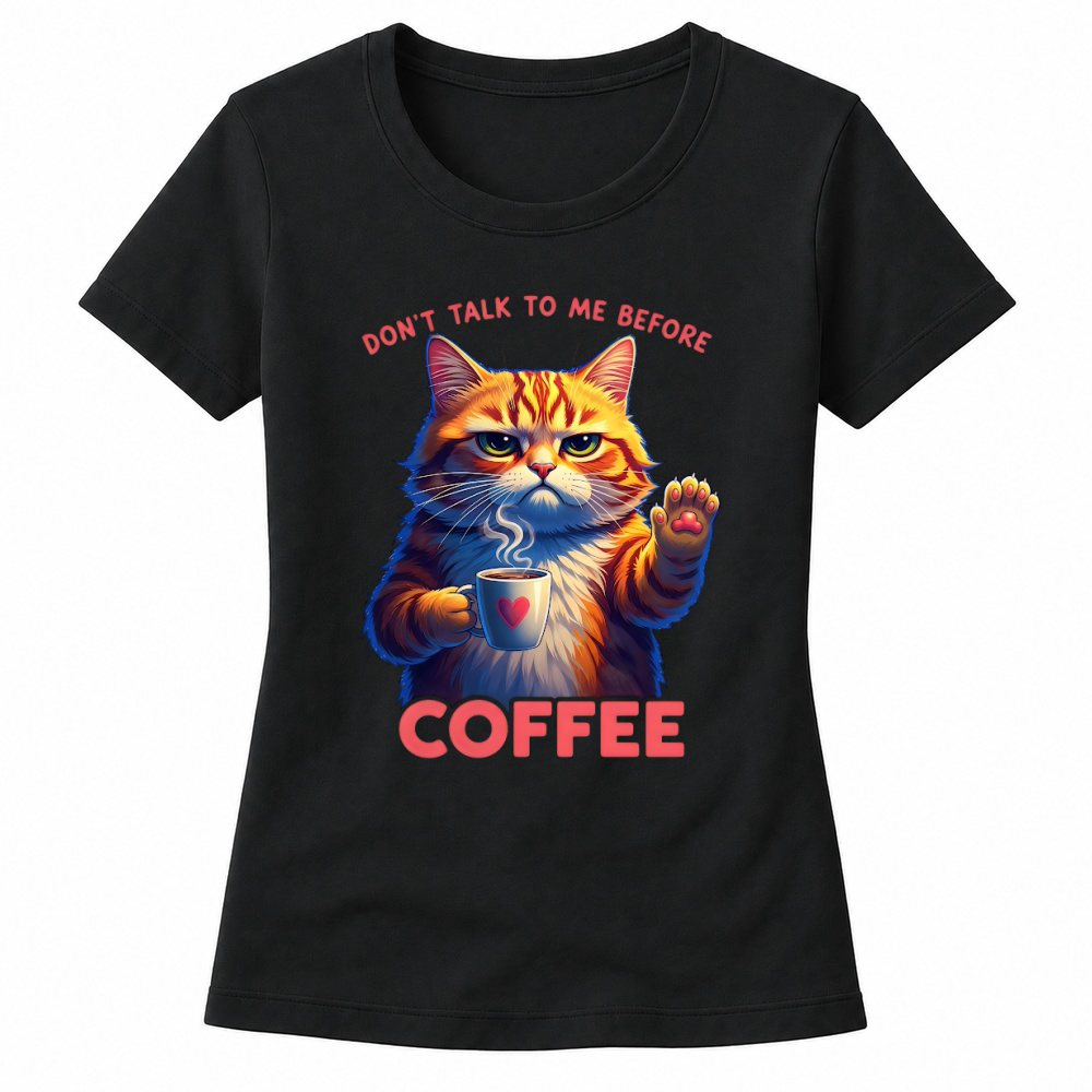Product Funny Cat Coffee Women's T-shirts