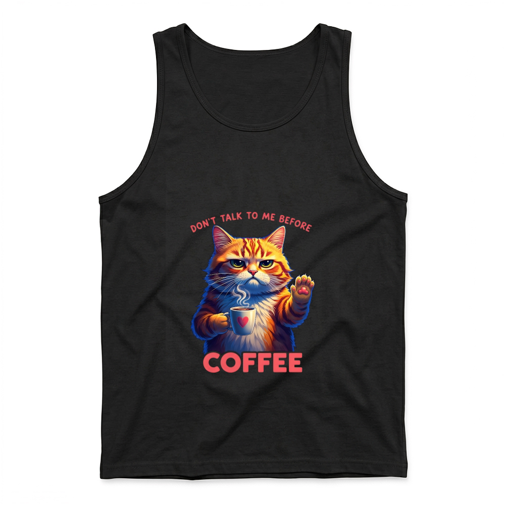 Product Funny Cat Coffee Tank Top