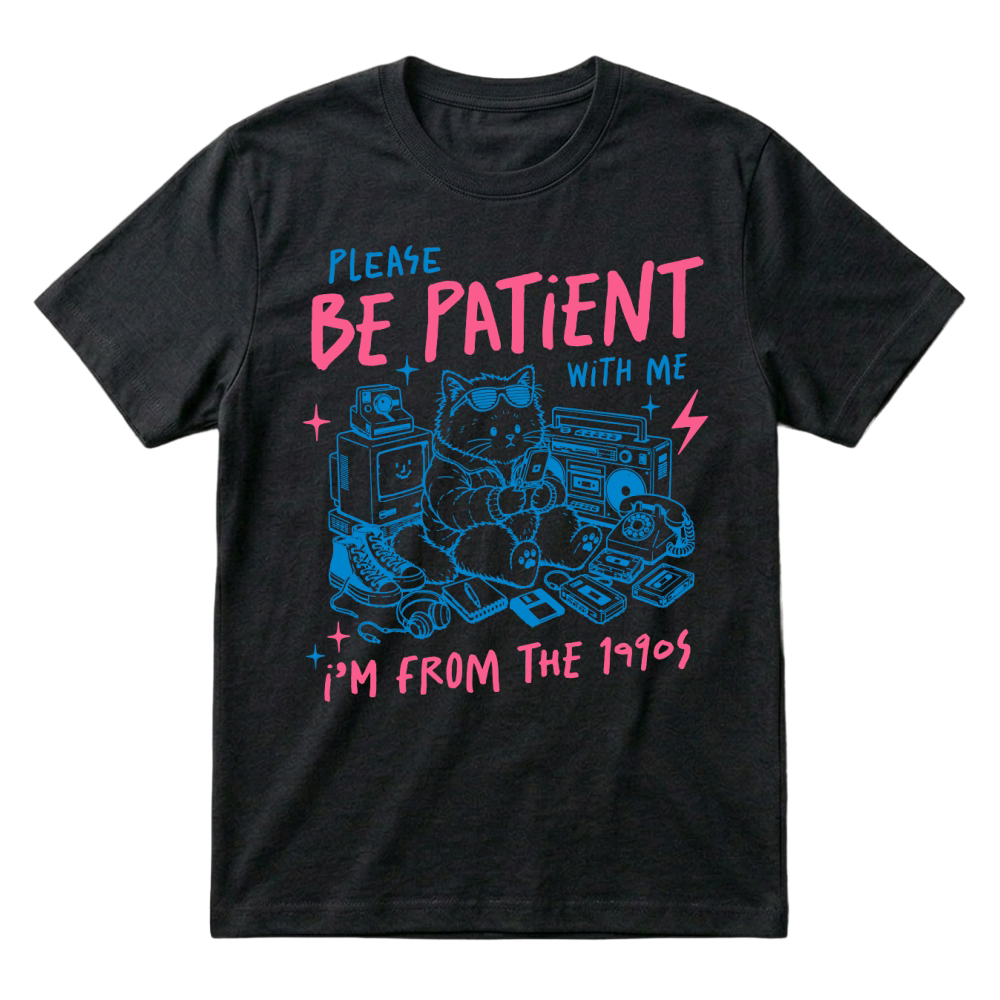 Product I'm from the 1990s Sarcastic Funny Cat T-Shirt