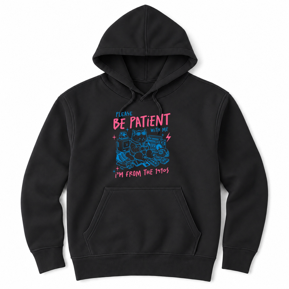 Product I'm from the 1990s Sarcastic Funny Cat Unisex Hoodie