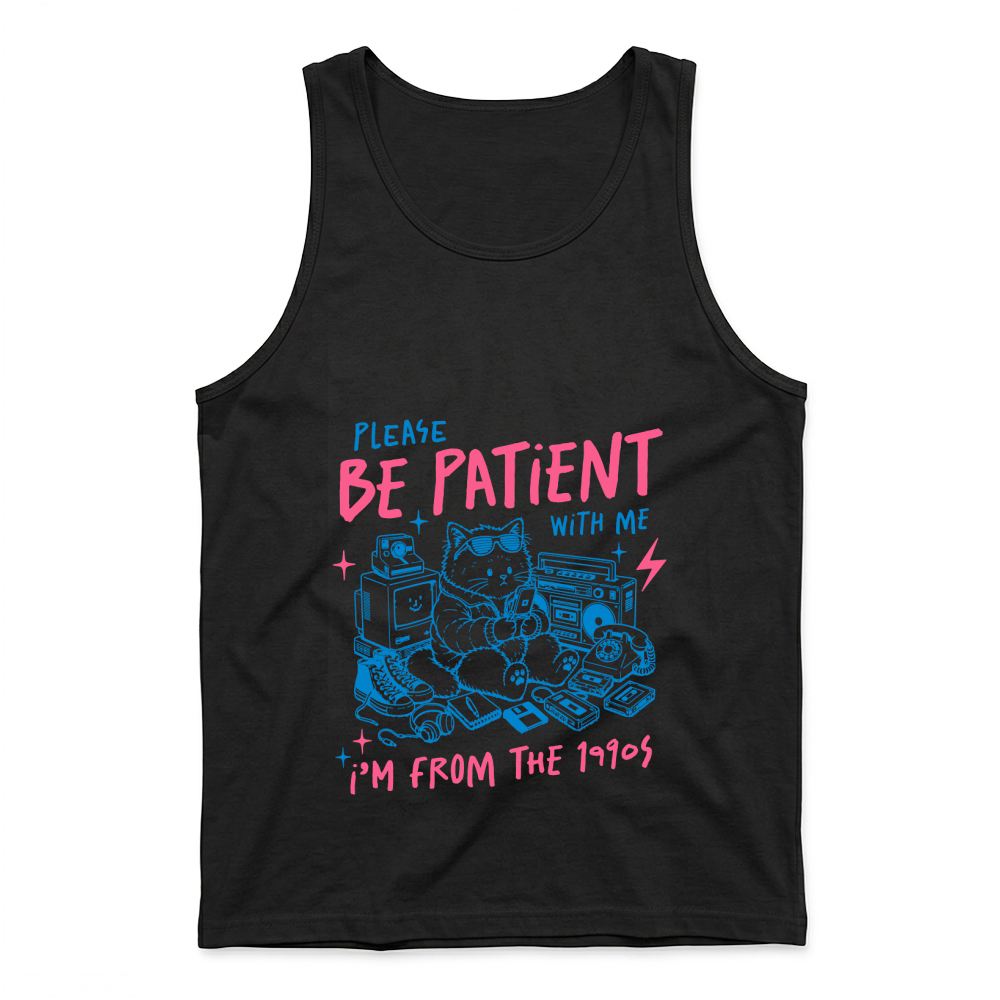 Product I'm from the 1990s Sarcastic Funny Cat Tank Top