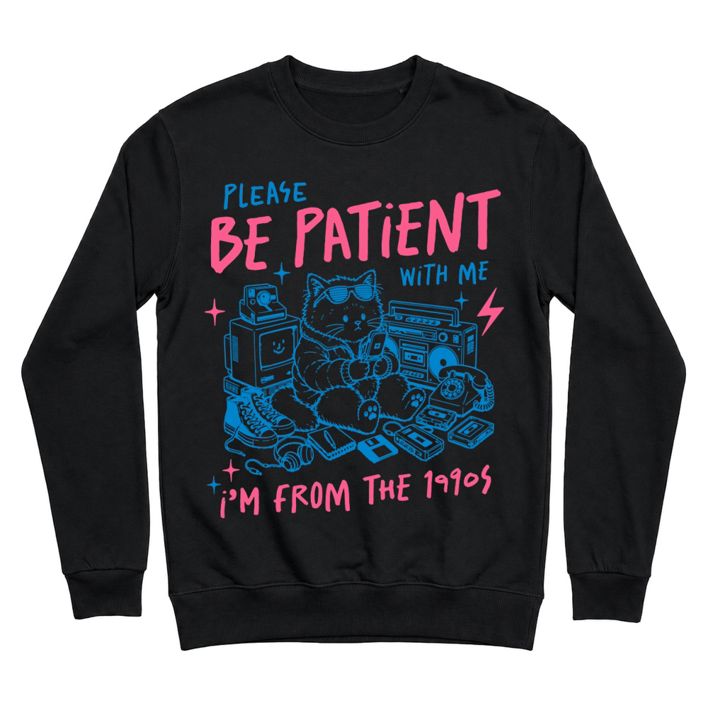 Product I'm from the 1990s Sarcastic Funny Cat Unisex Sweatshirt
