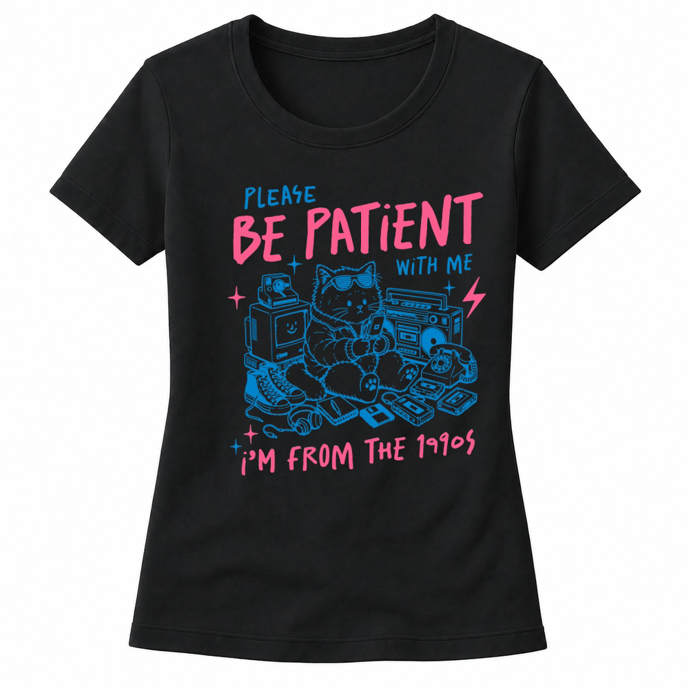 Product I'm from the 1990s Sarcastic Funny Cat Women's T-shirts