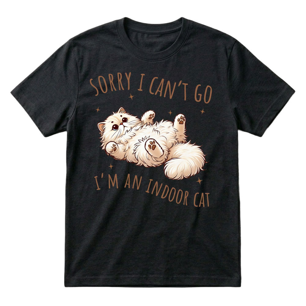 Product Indoor cat Funny Cat Lover T-Shirt