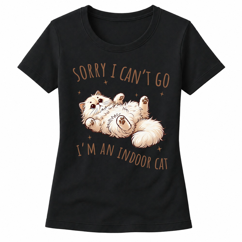 Product Indoor cat Funny Cat Lover Women's T-shirts