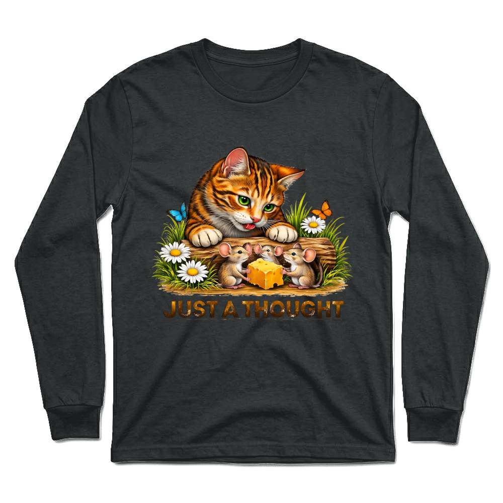 Product Just a Thought Cat Mouse Cheese Unisex Longsleeve
