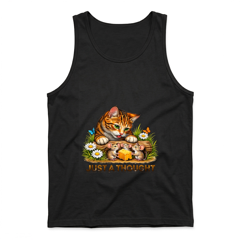 Product Just a Thought Cat Mouse Cheese Tank Top
